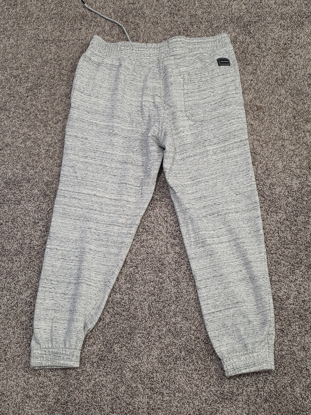 Volcom Heather Gray Men's Jogger Sweatpants - Picture 2 of 4